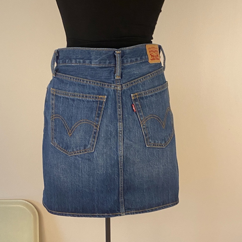 Levi's Dark Blue Mini Skirt - Picture 13 of 16